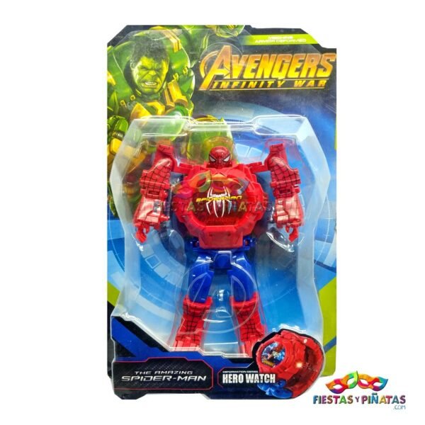 RELOJ PROYECTOR LED TRANSFORMERS AVENGERS SPIDERMAN JUGUETES PARA NIÑOS -  Fiestas y Piñatas Bogotá ✓ - Piñatería Online